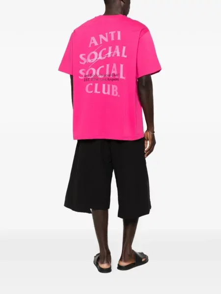 Μικρός μπλούζα Anti Social Social Club με σχέδιο ροζ