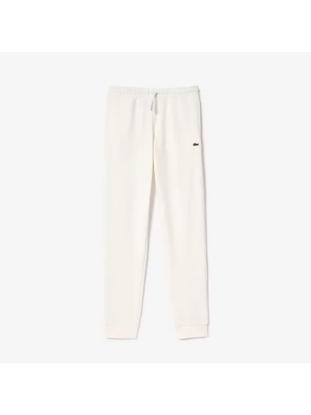 Lacoste Spodnie Dresowe Straight Fit białe
