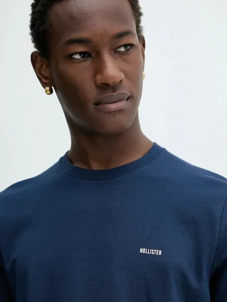 Tričko Hollister Co. tmavomodrá