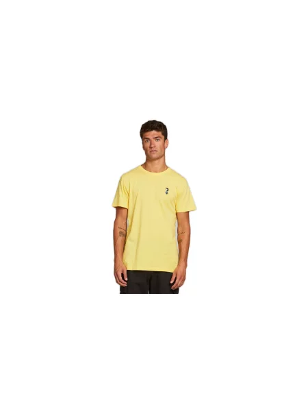 Dedicated T-shirt Stockholm Lucy Yellow Mężczyźni Koszulki Dedicated Size: S żółty