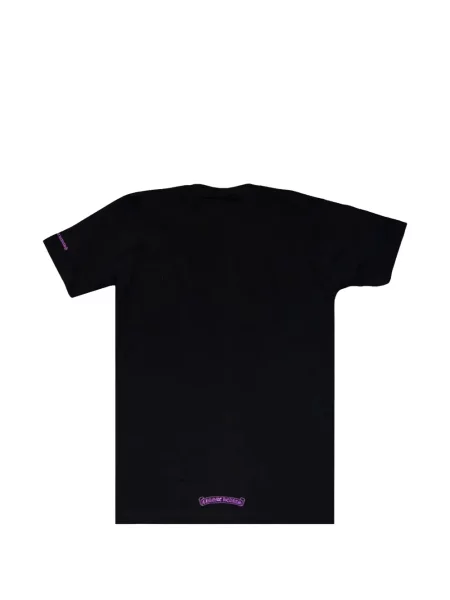 Тениска Chrome Hearts с принт със сърца черно