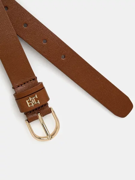 TOMMY HILFIGER Pas ESSENTIAL EFFORTLESS karamel rjava