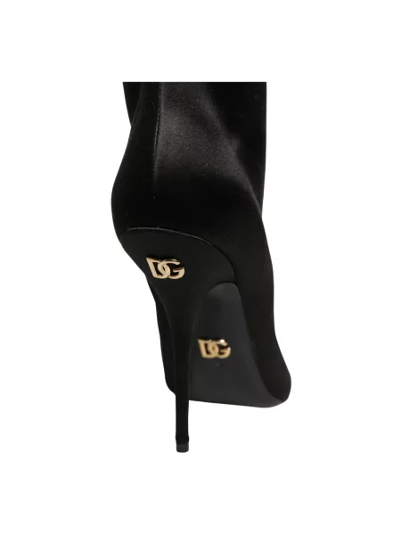 Botki Dolce And Gabbana skórzane czarne