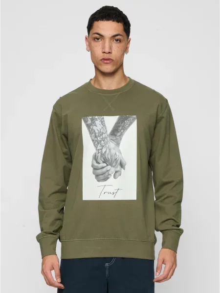 Суичър без качулка Mister Tee