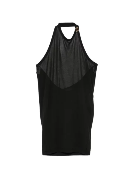 Top Balenciaga drapat negru