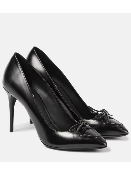Pantofi cu toc Alaïa din piele negru