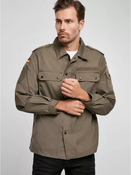Риза с яке Brandit кафяво