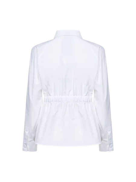 Sznurek ściągający koszula Max Mara biała