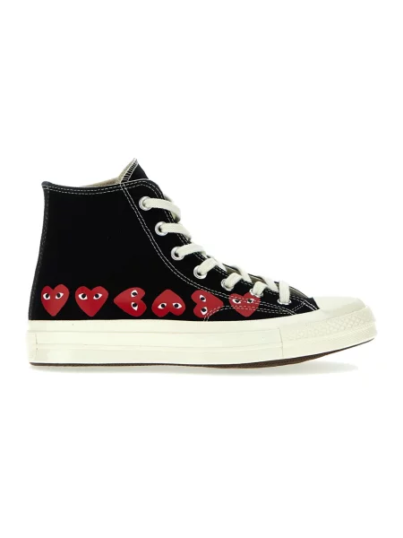 Sneakersy Comme Des Garcons w serca płócienne czarne