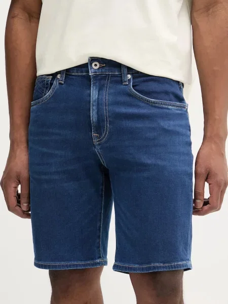 Jeans kratke hlače Pepe Jeans RELAXED GYMDIGO SHORT CALLEN mornarsko modra