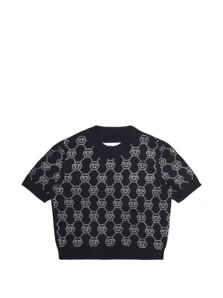 Top dziecięcy Philipp Plein niebieski