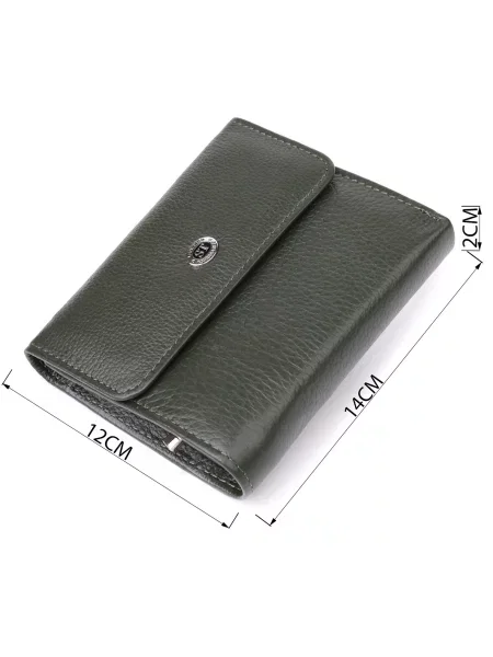 ST Leather Accessories Гаманець Шкіра зелений