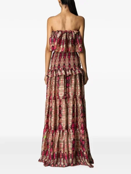 Rochie maxi Miau By Clara Rotescu cu volane