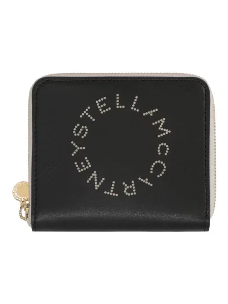 Portfel Stella Mccartney z logo czarny
