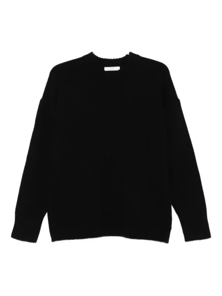 Sweter Co Collection z okrągłym dekoltem czarny