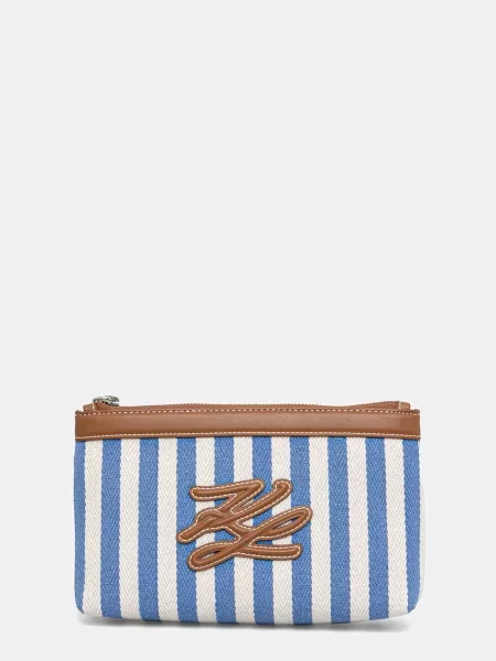 Karl Lagerfeld kozmetička torbica K/AUTOGRAPH plava