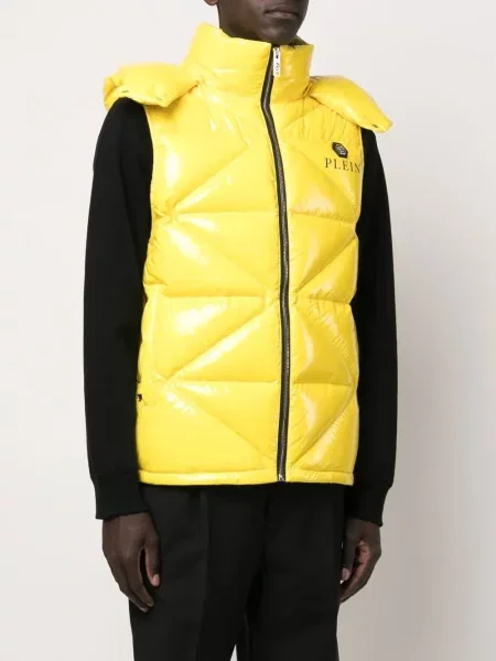 Zateplená vesta Philipp Plein žlutá