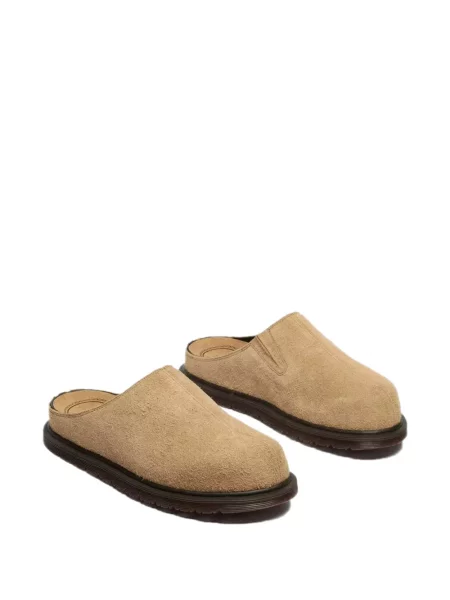 Papuci tip mules Dr. Martens din piele de căprioară
