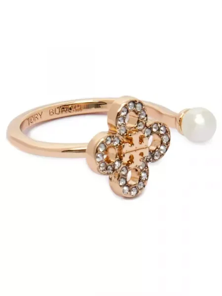 TORY BURCH Gyűrű Kira Clover sárga