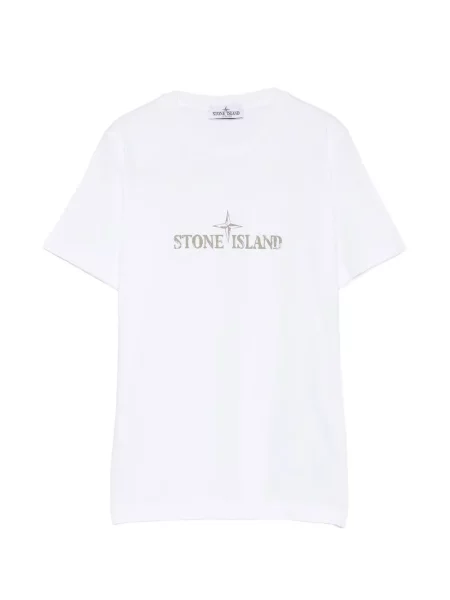 Tricou copii Stone Island alb