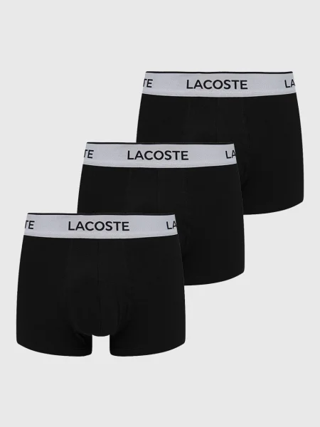 Lacoste boxeralsó 3 db férfi fekete