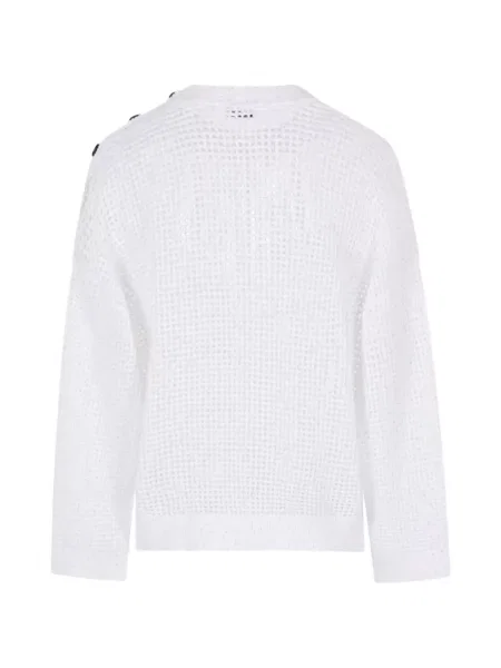 Pulover Brunello Cucinelli tricotate alb