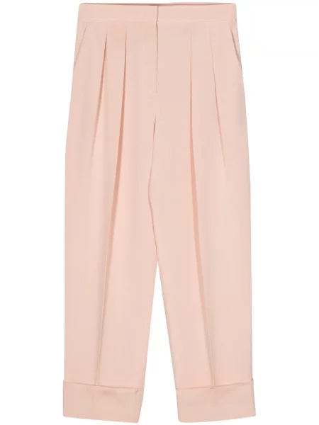 Pantaloni Giorgio Armani de mătase roz