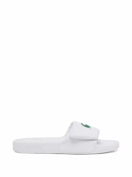 Презрамки чехли Lacoste бяло