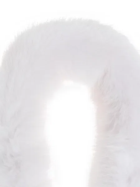 Dirželis rankinė Balenciaga su kailiu balta
