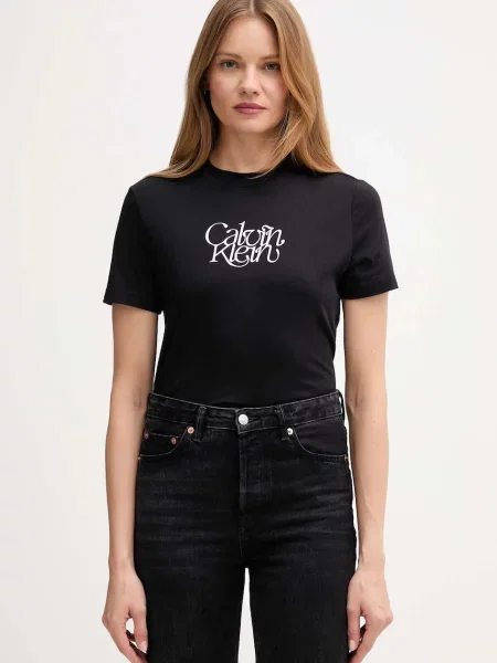 Koszulka Calvin Klein Jeans czarna