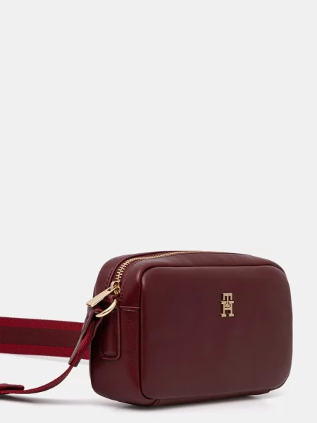 TOMMY HILFIGER Taška cez rameno ESSENTIAL gaštanová