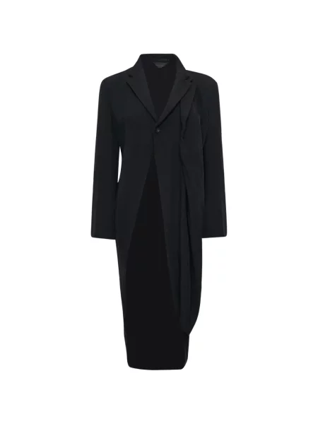 Geacă Comme Des Garçons asimetrică drapată negru