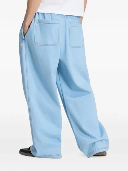 Hanorac Adidas din fleece cu autograf cu gradient albastru