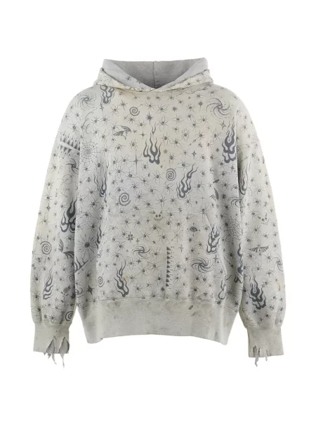 Bluza z kapturem Saint Mxxxxxx z nadrukiem szara