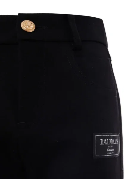 Spodnie dziecięce Balmain czarne