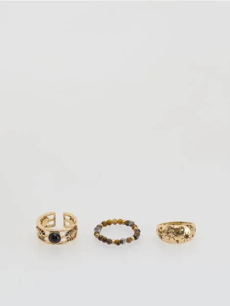 Reserved Set de inele multicolor