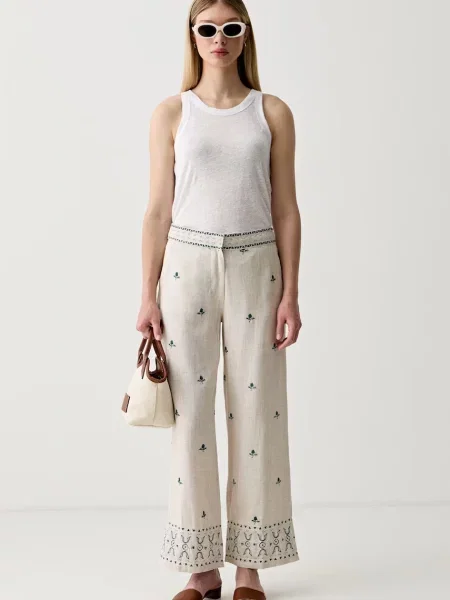 United Colors of Benetton топ лляний