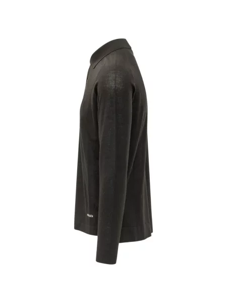 Lung tricou polo Premiata negru