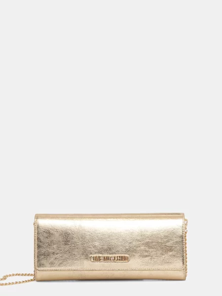 Чанта тип портмоне Love Moschino златисто