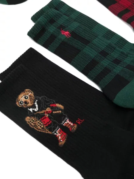 Boxeri Polo Ralph Lauren plisat cu broderie din piele gri