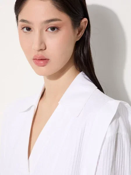 Костюмное платье мини Kenzo из твилла белое