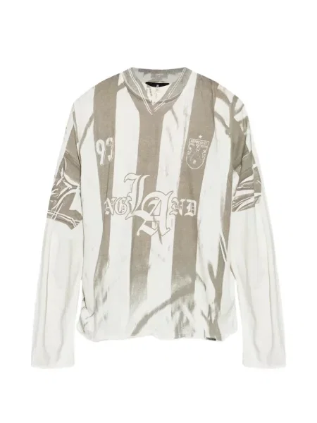 Lung tricou Represent alb