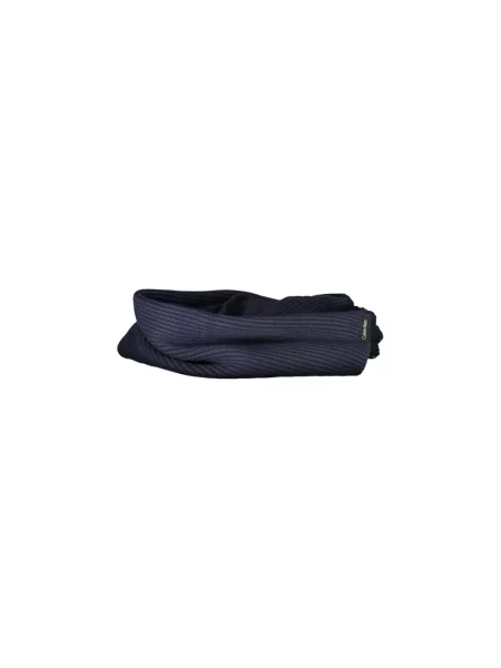 Szal Calvin Klein z kaszmiru elegancka niebieska
