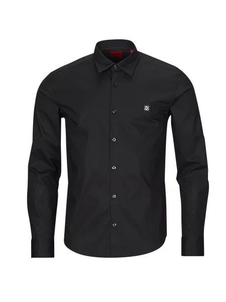 HUGO Košulja Ermo siva crna