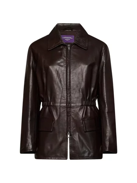 Geanta de piele Weekend Max Mara maro