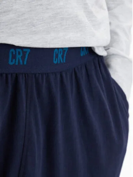 - Cristiano Ronaldo Dlhé pyžamo námornícka / tmavomodrá / svetlosivá / smaragdová modrá