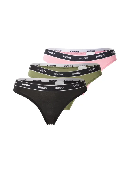 HUGO Tangice oliva / roza / črna bela
