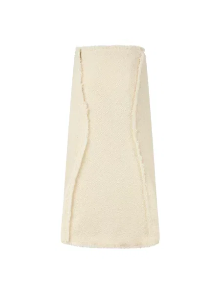 Spódnica midi Alberta Ferretti wełniana beżowa