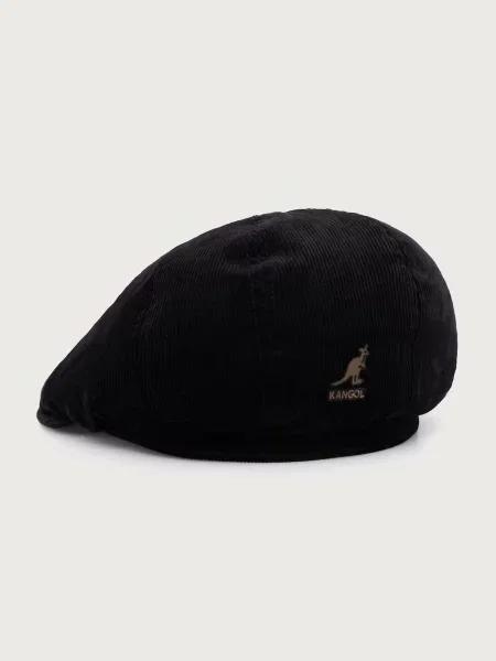Kangol kaszkiet sztruksowy CORD HAWKER czarna