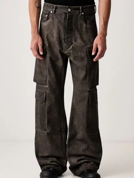 Rick Owens DRKSHDW Double Cargo blugi relaxed fit pentru bărbați